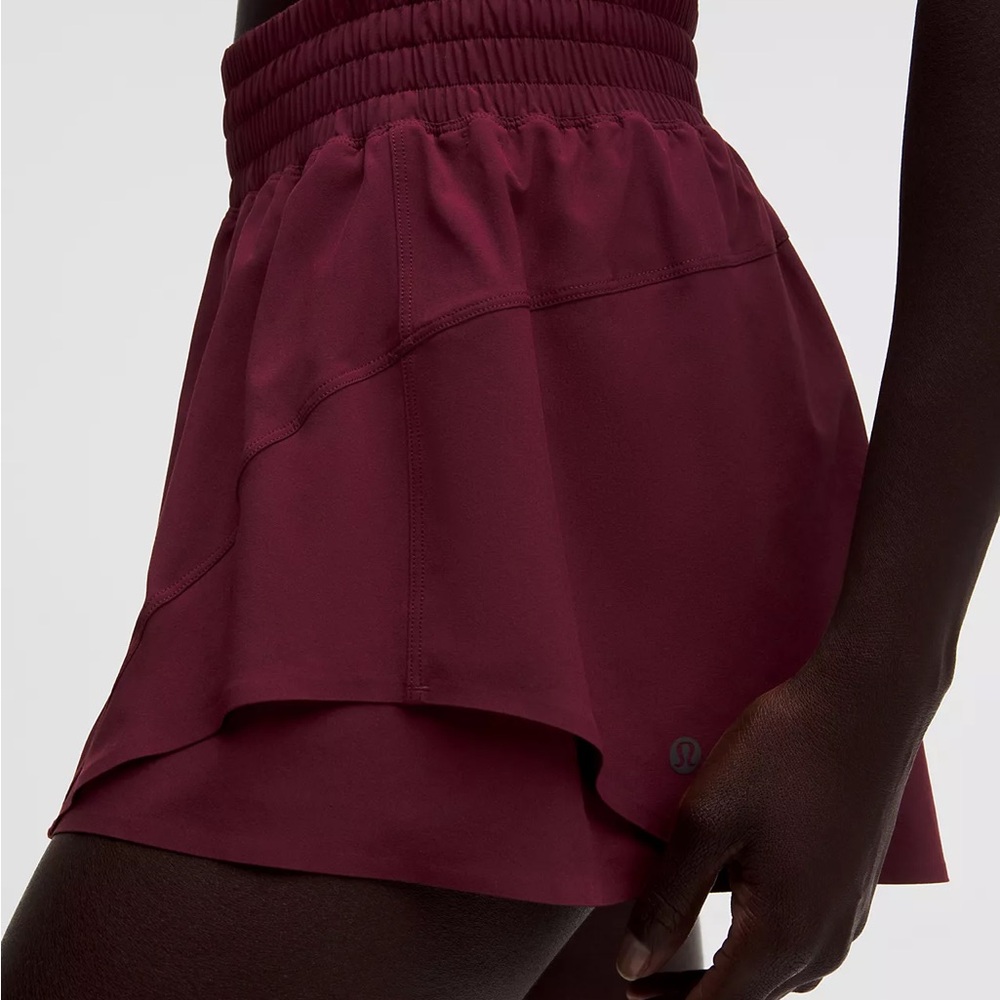 Burgundy Lululemon Running Shorts - Picture 4 of 4